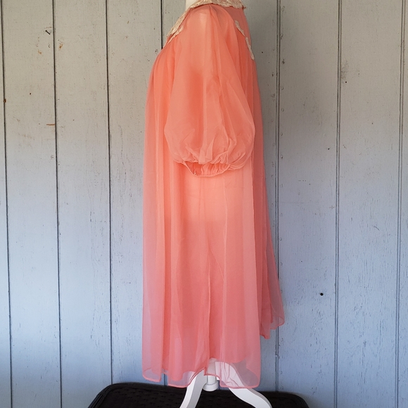 Vintage Chiffon Peignoir/ Robe (Gossard Artemis) - Picture 4 of 14